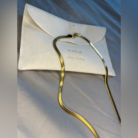 18kt Gold Plated Shining Snake Necklace - Picture 3 of 5